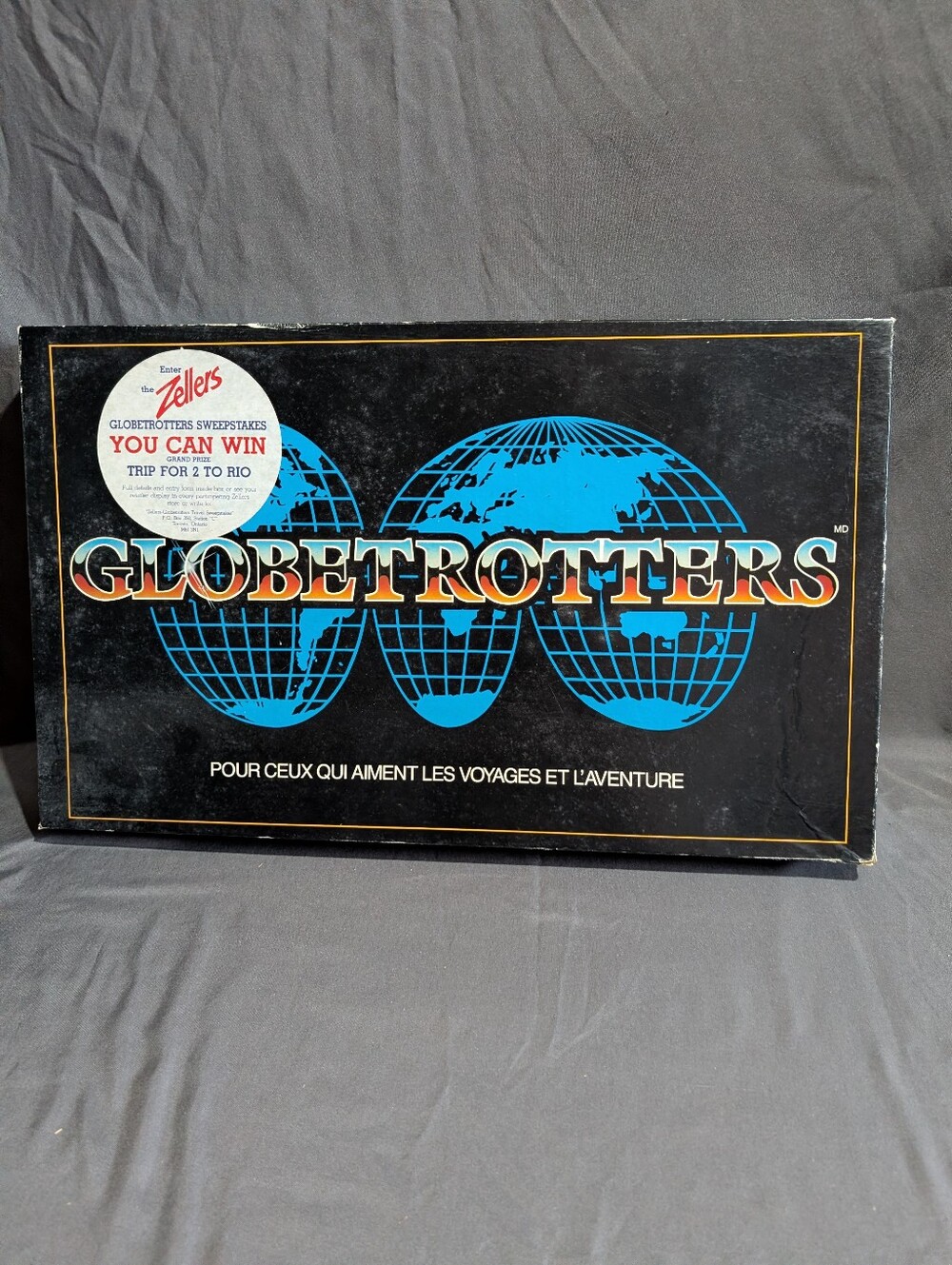 Globetrotters Board Game No. 8881 Vtg 1984 *Read